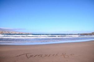 skön strand på tenerife foto
