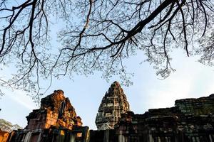 gammal buddist tempel i Asien foto