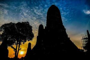 gammal buddist tempel i Asien foto