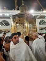 mecka, saudi Arabien, Mars 2023 - skön se av station av Ibrahim maqam Ibrahim i masjid al haram mecka. foto