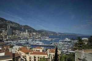 Monaco hamn och stad foto