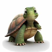 sköldpadda djur- illustration ai genererad foto