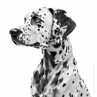 dalmatian djur- illustration ai genererad foto