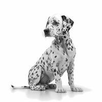 dalmatian djur- illustration ai genererad foto