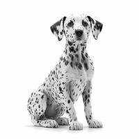 dalmatian djur- illustration ai genererad foto