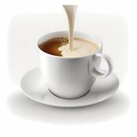 kaffe dryck illustration ai genererad foto