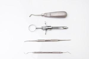dental verktyg i dental klinik foto