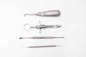 dental verktyg i dental klinik foto