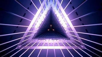 mörk violett tunnel 3d illustration foto