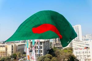 bangladeshiska flagga vinka foto