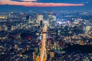 stadsbilden i tokyo, japan foto