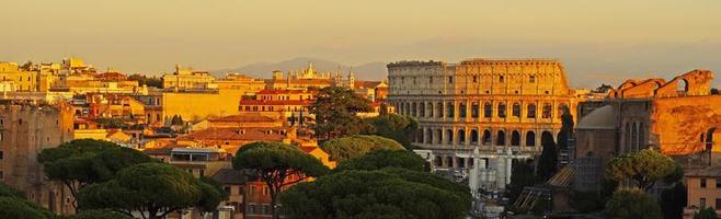 panorama av de stad av rom, Italien foto