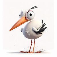 stork illustration ai genererad foto