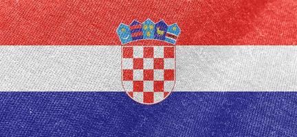 kroatien tyg flagga bomull material bred flaggor tapet färgad tyg hrvatska flagga bakgrund foto