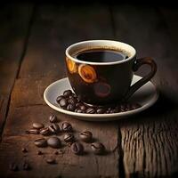 coffe stil illustration ai genererad foto