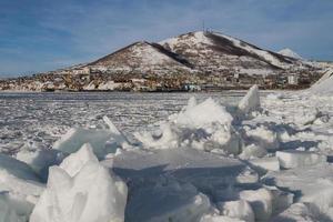 de stad av petropavlovsk-kamchatsky foto