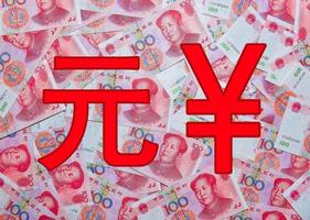 rmb symbol av kinesisk valuta foto