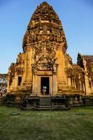 gammal buddist tempel i Asien foto