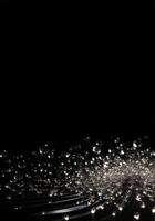 skön svart abstrakt bakgrund med pärlar och kopia Plats. bakgrund med gyllene glitter, paljetter. firande, festlig, händelse. bokeh effekt. trendig design. generativ ai. foto