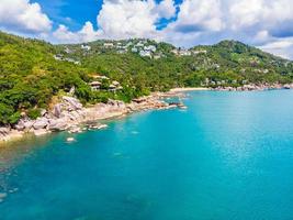 Flygfoto över havet på Koh Samui Island, Thailand foto