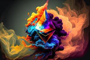 ethereum eth logotyp symbol foto