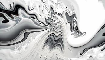 närbild bakgrund bild av bläck, måla, marmor svart och vit Färg. hög textur olja målning. färgrik abstrakt målning bakgrund. konst till skriva ut foto