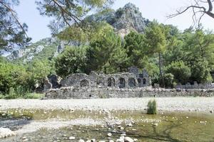 olympos grekisk gammal stad ruiner foto