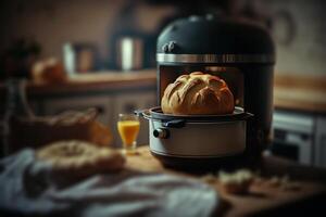 multikokare bakad bröd illustration generativ ai foto