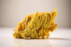 gyllene bit smält cannabis vax harts närbild generativ ai foto
