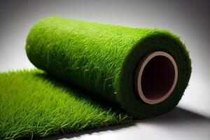 artificiell torva gräs rulla sporter jord omslag illustration generativ ai foto