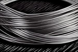 aluminium tråd spole illustration generativ ai foto