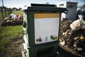 gemenskap kompostering initiativ för invånare. generativ ai foto