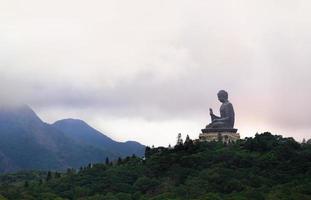 jätte buddha, po lin kloster i hong kong, lantau ö foto