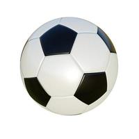 klassisk fotboll boll. 3d framställa. foto