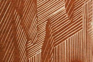 abstrakt papper brun geometrisk asymmetrisk textur randig yta rader bakgrund. strukturera design kartong form bakgrund. dekoration Semester interiör begrepp. flatlay, närbild, topp se foto