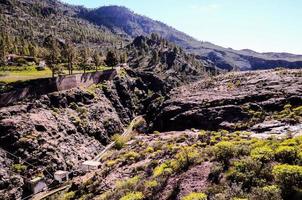 naturskön bergsutsikt foto