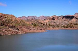 naturskön bergsutsikt foto