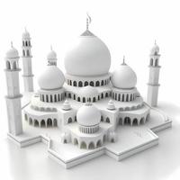 3d lyx moské lämplig för islamic händelse foto