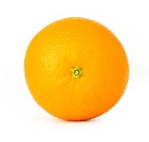 orange frukt isolera på vit bakgrund foto