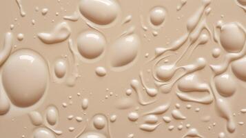 ai genererad beige grädde textur med bubblor abstrakt bakgrund kopia Plats generativ ai foto
