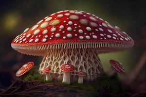 flyga agaric svamp som hjärtat foto