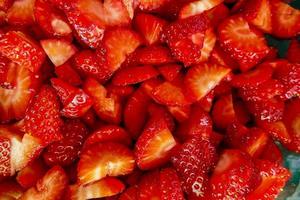 röd jordgubbsfrukt foto