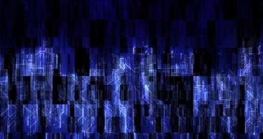 abstrakt lysande energi trogen blå hi-tech abstrakt bakgrund tillverkad av rader och dator Ränder med fyrkant plattor foto
