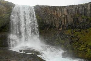 vattenfall på landmannalaugar vandring i Island foto