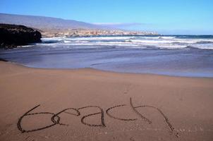 skön strand på tenerife foto