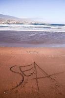 skön strand på tenerife foto