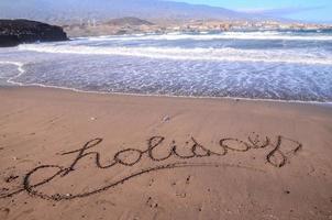 skön strand på tenerife foto