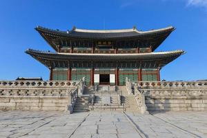 gyeongbokgung palats i Seoul, Korea foto