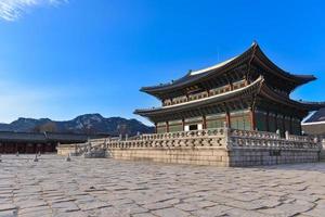 gyeongbokgung palats i Seoul, Korea foto