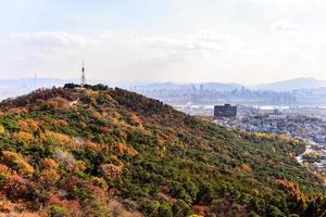 seoul, söder korea - nov 15, 2017 - stadsbild se av är seoul, de huvudstad och största metropol av de republik av korea. foto